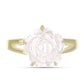 Anillo de Plata Bañada en Oro con Madreperla