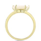Anillo de Plata Bañada en Oro con Madreperla