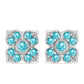 Pendientes de Plata con Cuarzo Paraiba