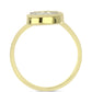 Anillo de Plata Bañada en Oro con Madreperla