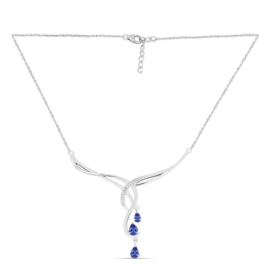 Collar de Plata con Tanzanita AAA