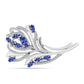 Broche de Plata con Tanzanita AAA