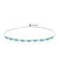 Pulsera de Plata con Cuarzo Paraiba