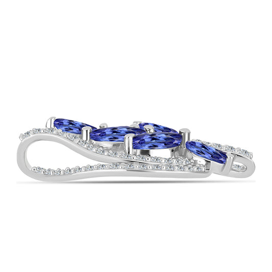 Colgante de Plata con Tanzanita AAA