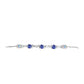 Pulsera de Plata con Tanzanita AAA y Ópalo Etiopie blanci de Lega Dembi