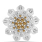 Broche de Plata con Moisanita Champagne