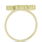 Anillo de Plata Bañada en Oro con Madreperla