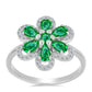 Anillo de Plata con Granate Kijani