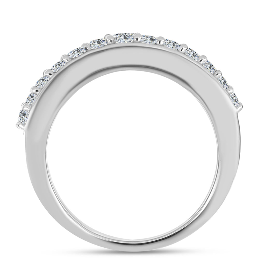 Anillo de Plata con Cuarzo Paraiba y Topacio Blanco
