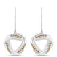 Pendientes de Plata con Moisanita Champagne