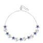 Pulsera de Plata con Tanzanita AAA y Topacio Blanco