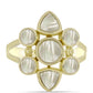 Anillo de Plata Bañada en Oro con Madreperla
