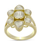 Anillo de Plata Bañada en Oro con Madreperla