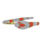 Brazalete de Plata Bañada en Oro con Ópalo Rojo etíope de Lega Dembi y Topacio Blanco