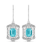 Pendientes de Plata con Cuarzo Paraiba