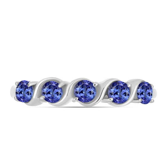 Anillo de Plata con Tanzanita AAA