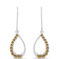 Pendientes de Plata con Moisanita Champagne