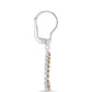 Pendientes de Plata con Moisanita Champagne