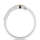 Anillo de Plata con Moisanita Champagne