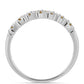 Anillo de Plata con Moisanita Champagne