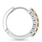 Pendientes de Plata con Moisanita Champagne