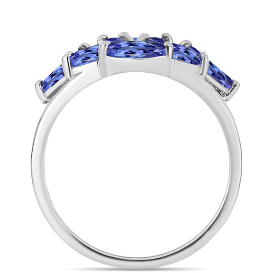 Anillo de Plata con Tanzanita AAA