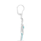 Pendientes de Plata con Cuarzo Paraiba y Topacio Blanco