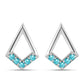 Pendientes de Plata con Cuarzo Paraiba