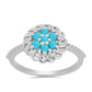 Anillo de Plata con Turquesa Bella Durmiente