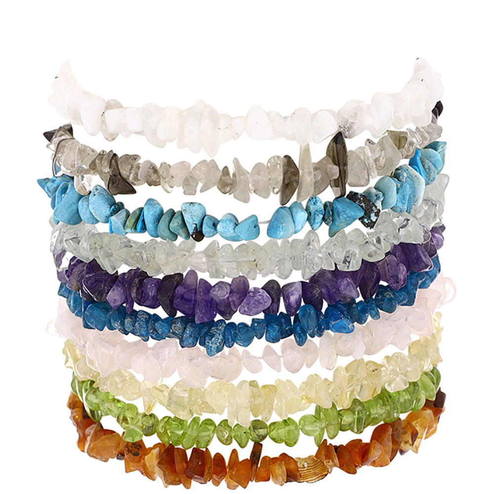 Conjunto Pepita con Amatista de Marruecos y Piedra Lunar Arco Iris ( Pulsera )