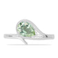 Anillo de Plata con Amatista Verde