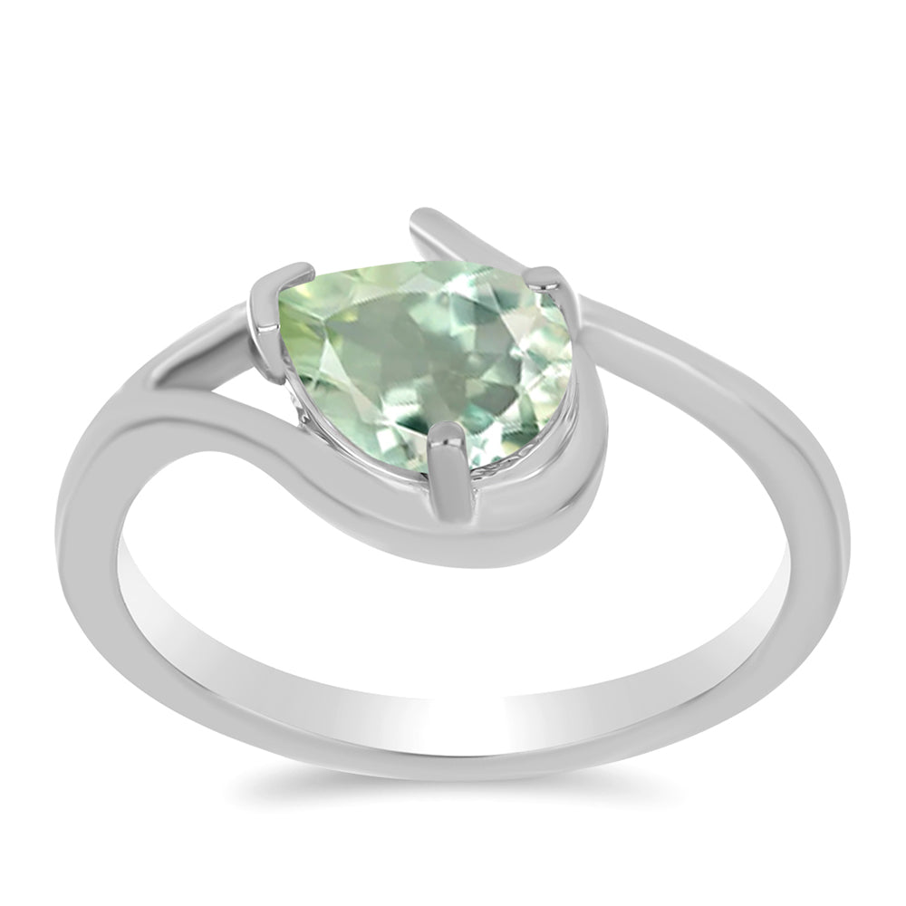 Anillo de Plata con Amatista Verde 3 