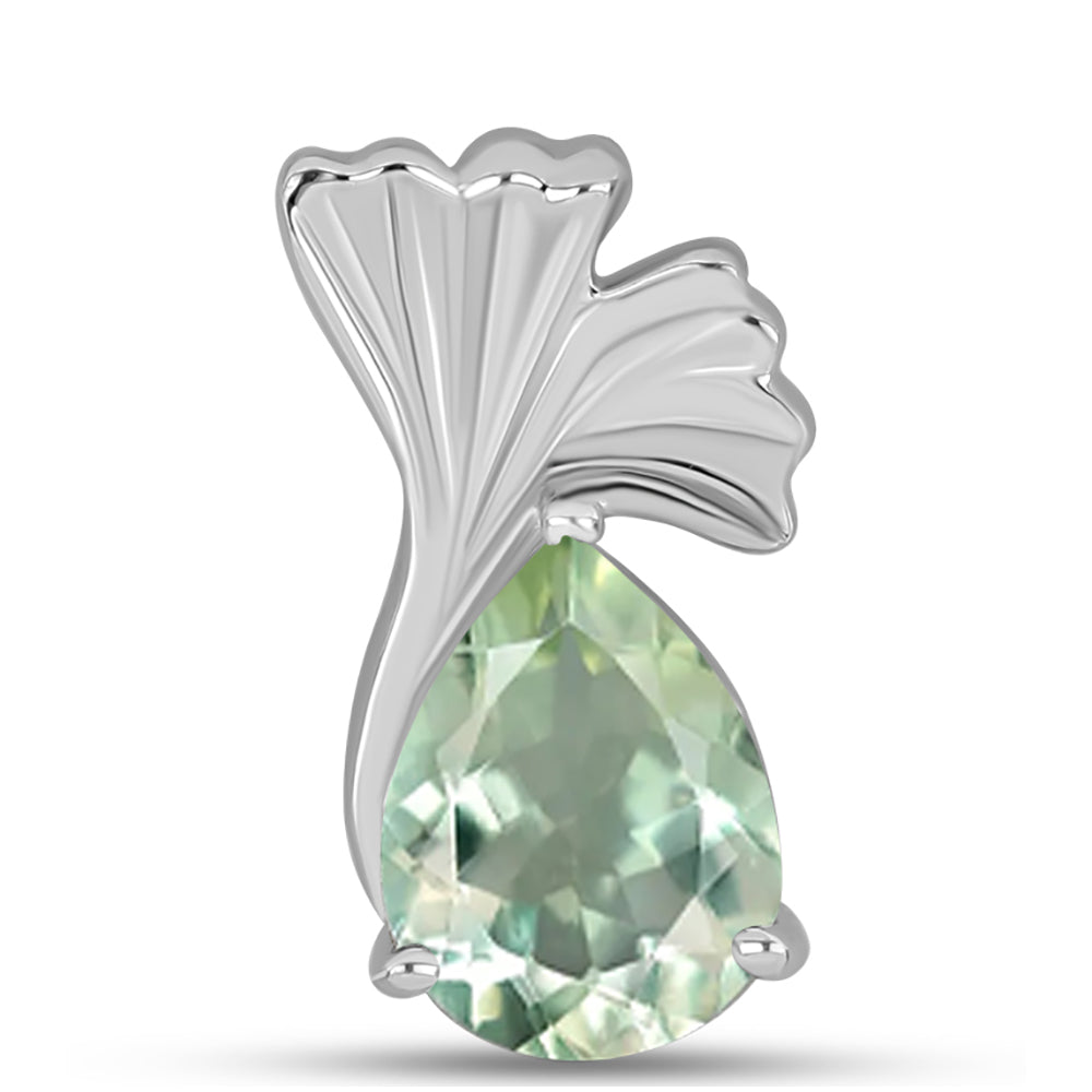 Colgante de Plata con Amatista Verde