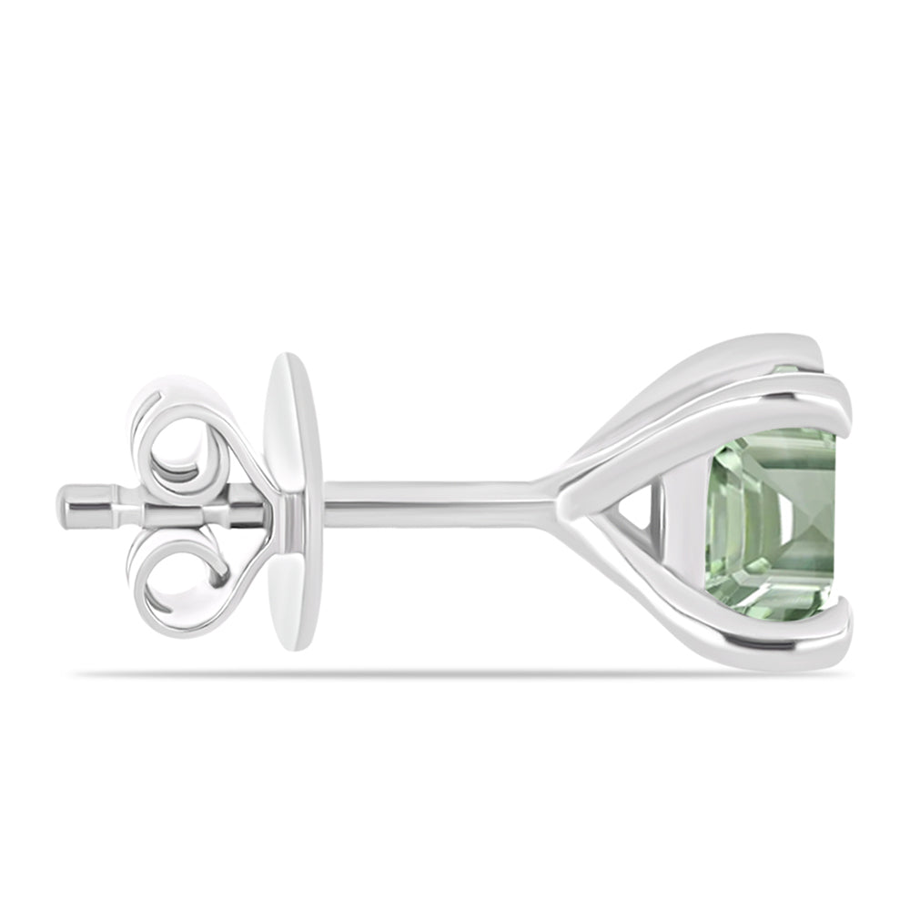 Pendientes de Plata con Amatista Verde 2 