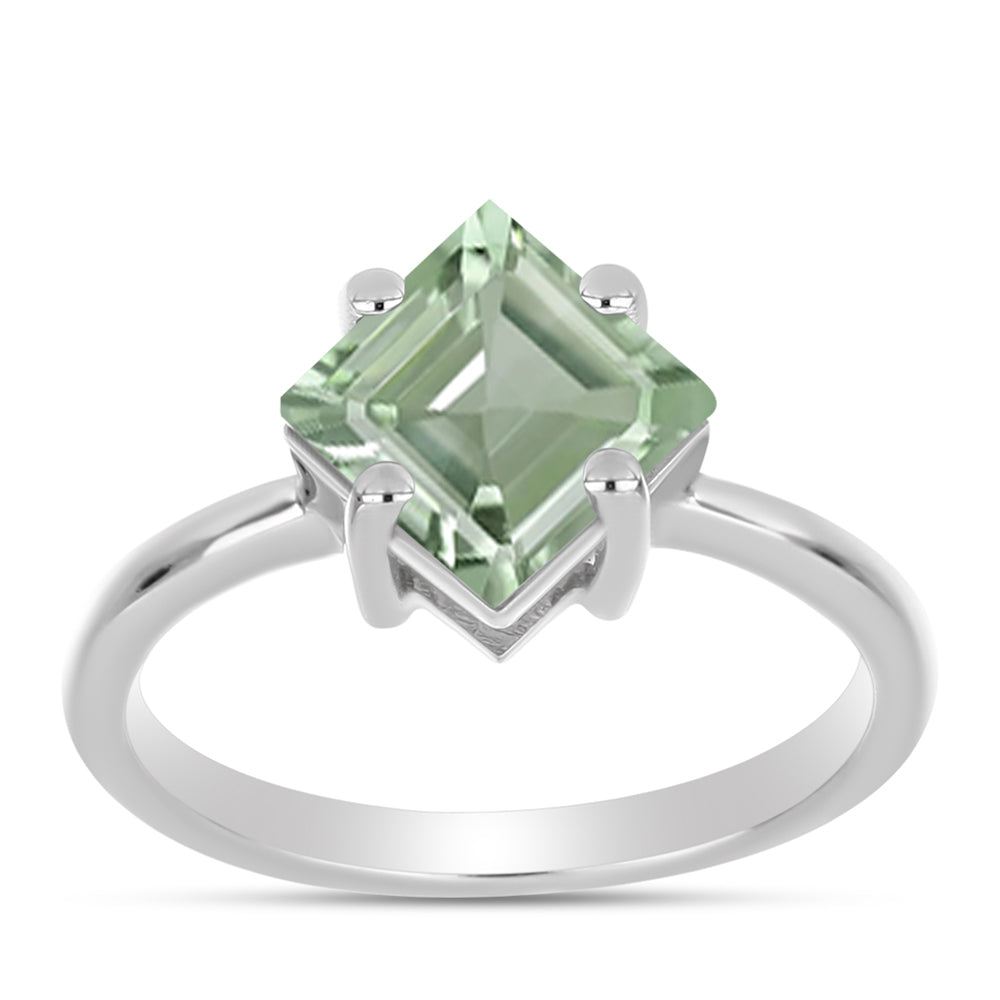 Anillo de Plata con Amatista Verde 3 