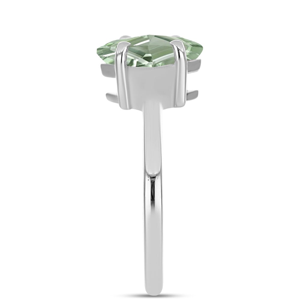 Anillo de Plata con Amatista Verde 4 