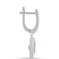 Pendientes de Plata con Amatista Verde