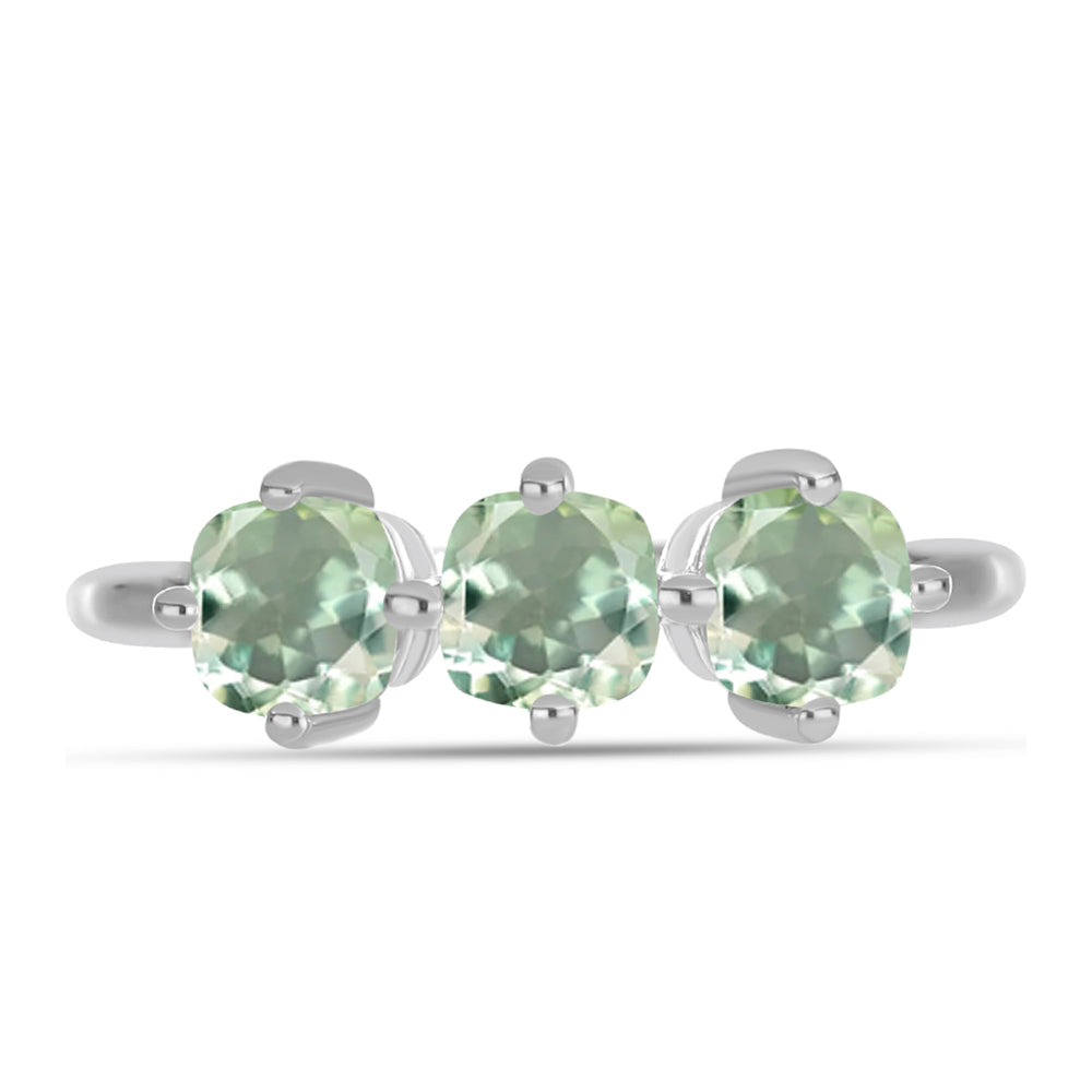 Anillo de Plata con Amatista Verde 1 