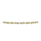 Pulsera de Plata Bañada en Oro con Diamante blanco y Topacio Blanco