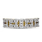 Anillo de Plata Bañada en Oro con Diamante blanco