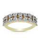 Anillo de Plata Bañada en Oro con Diamante blanco