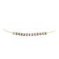 Pulsera de Plata Bañada en Oro con Diamante blanco