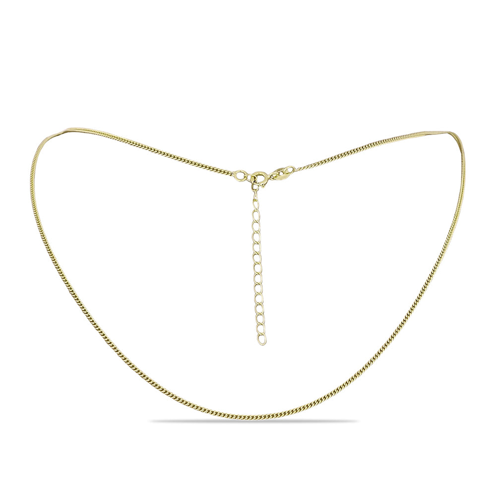 Cadena de Plata Bañada en Oro ( Collar ) 1 