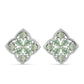Pendientes de Plata con Amatista Verde