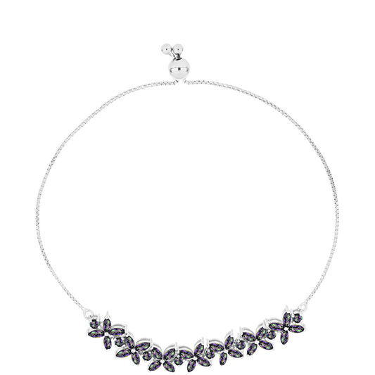 Pulsera de Plata con Cuarzo Místico Verde de Brasil