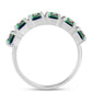 Anillo de Plata con Cuarzo Místico Verde de Brasil