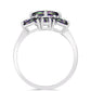 Anillo de Plata con Cuarzo Místico Verde de Brasil