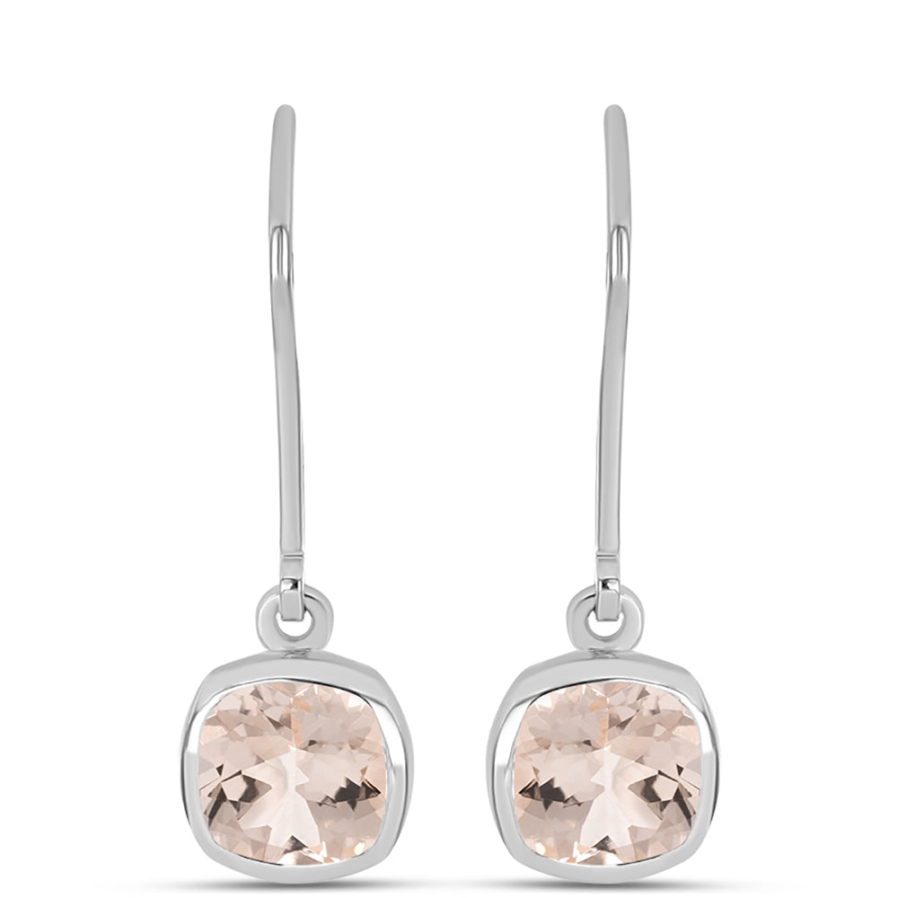 Pendientes de Plata con Morganita de Gozareh