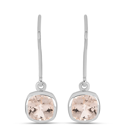Pendientes de Plata con Morganita de Gozareh