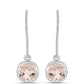 Pendientes de Plata con Morganita de Gozareh